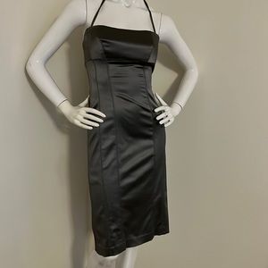 Gray fitted dress and matching shoes S